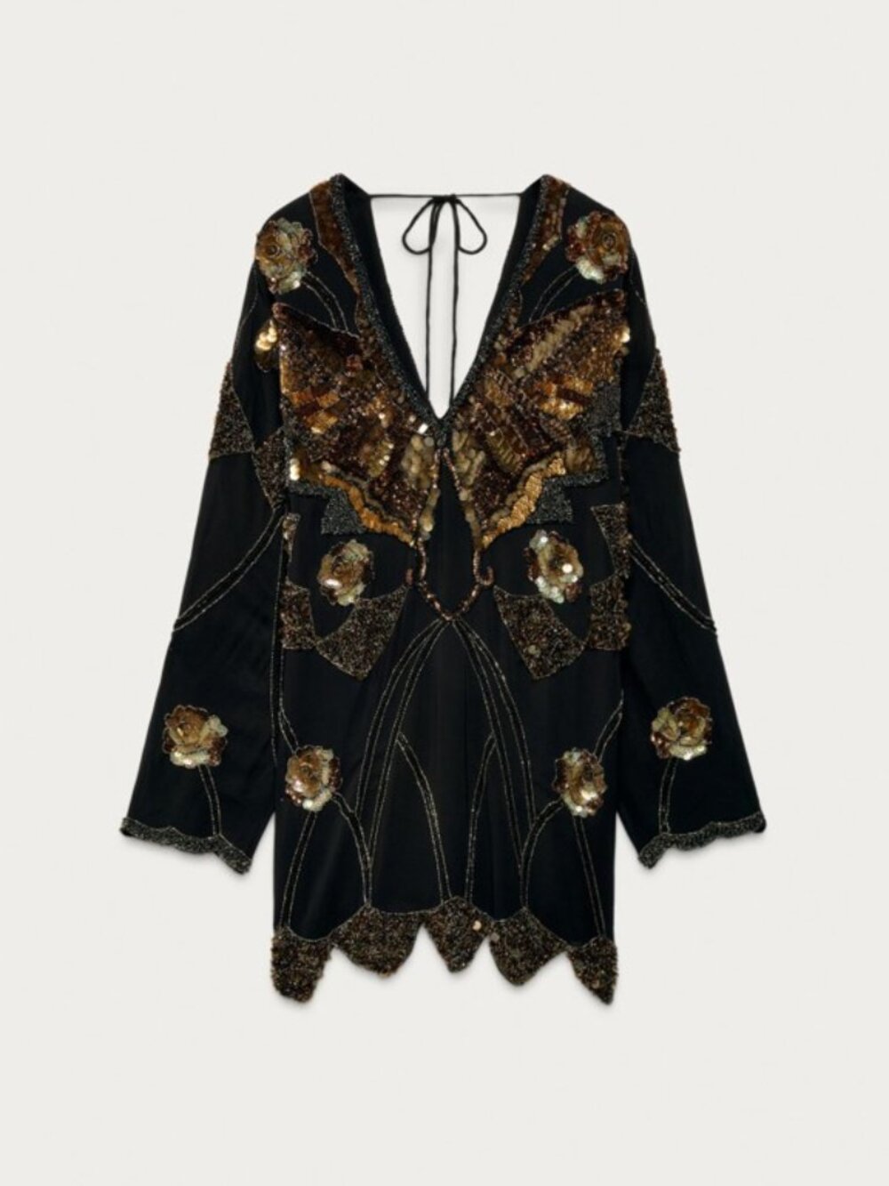 EMBROIDERED SEQUIN DRESS MARISA BERENSON X ZARA